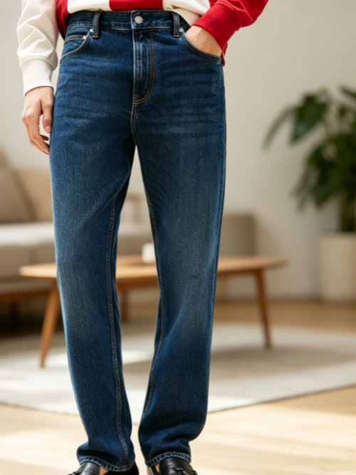 Straight Fit Stretch Jeans