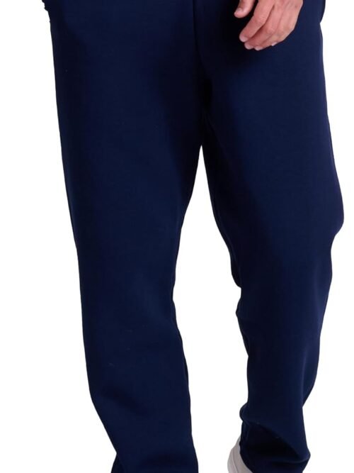Fleece Open Bottom Sweatpants with Pockets, Relaxed Fit, Moisture Wicking
