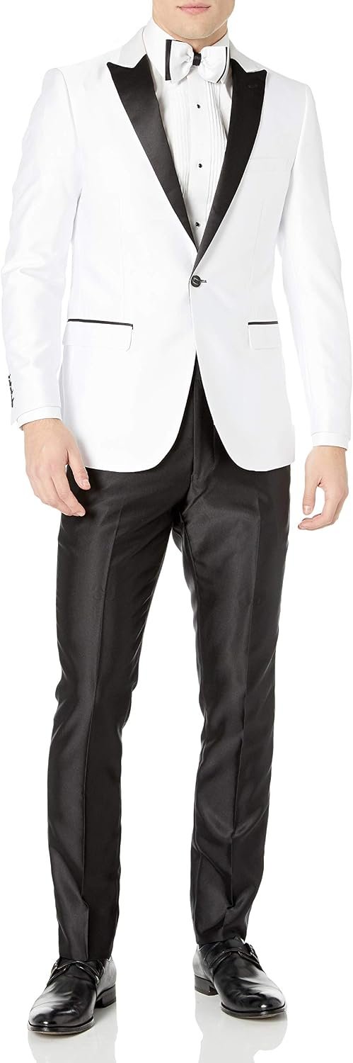 Custom Peak-Lapel Three-Piece Tuxedo (Multiple Colors)