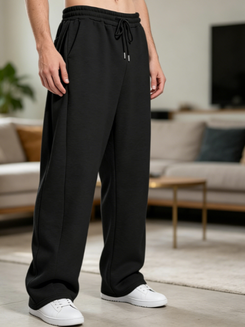 Loose Fit Joggers Sweatpants with Pockets, Drawstring, Heavyweight Fleece Lounge Athletic Pants